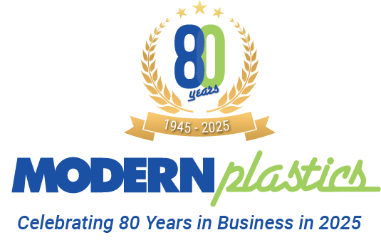 Modern Plastics Logo Celebrating 80 years in business