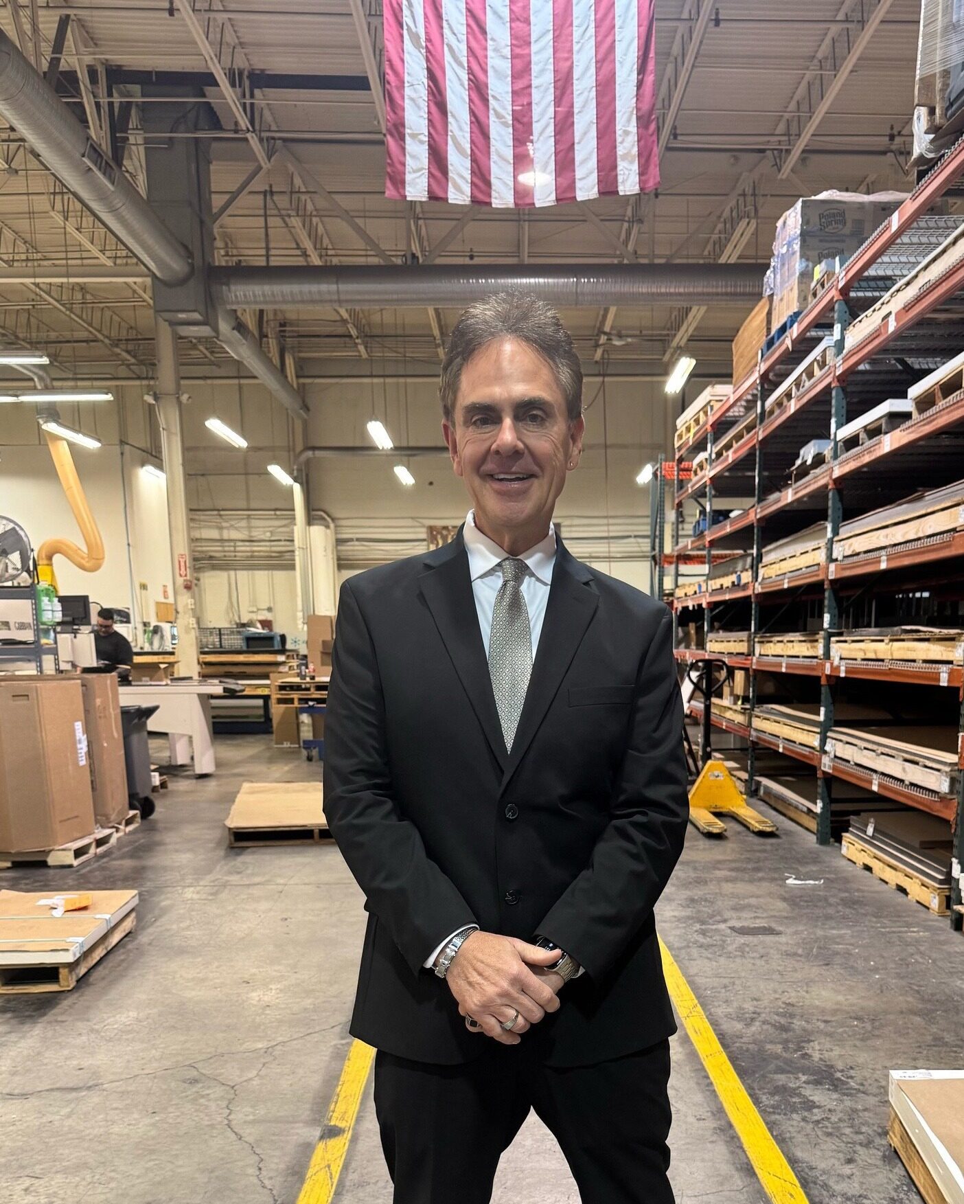 Bing J. Carbone at Modern Plastics Bing J. Carbone, President & CEO of Modern Plastics, standing in the Shelton, CT warehouse