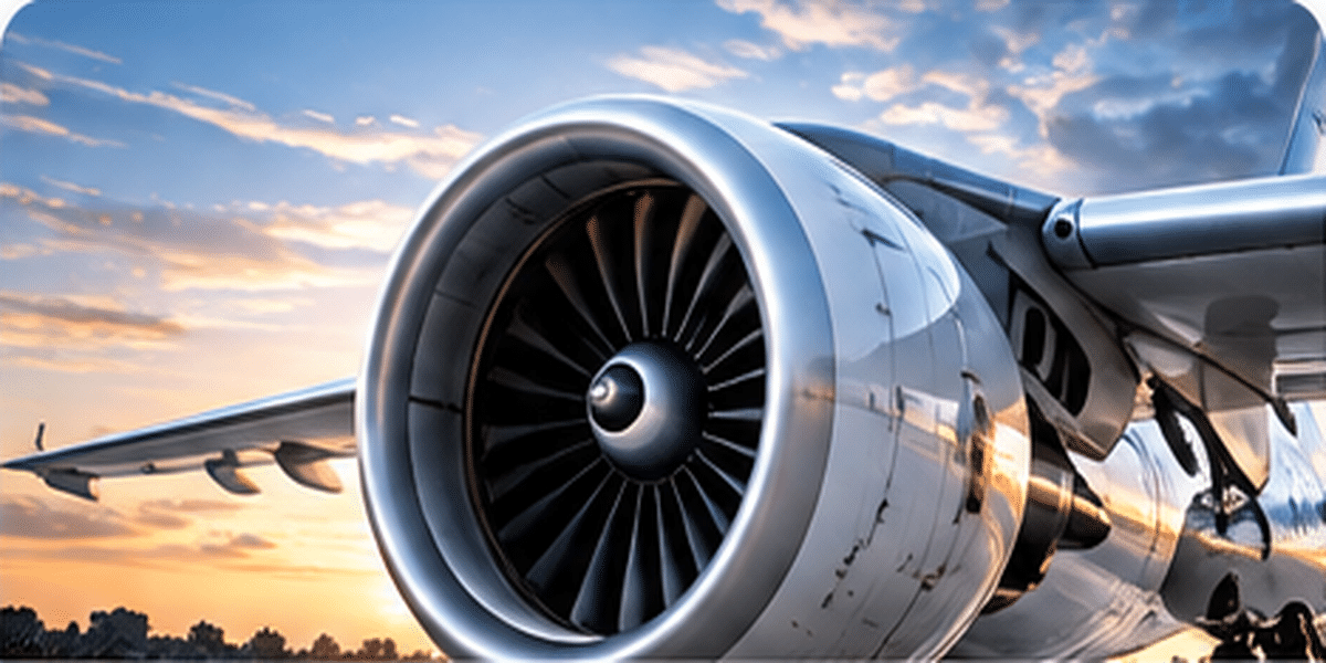 modern-plastics-aerospace-defense-industry Aerospace aircraft engine representing high-performance plastic applications