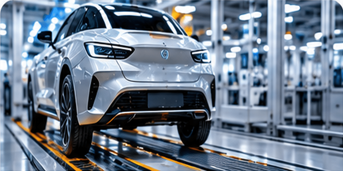 modern-plastics-transportation-industry Automotive manufacturing line representing transportation plastic applications
