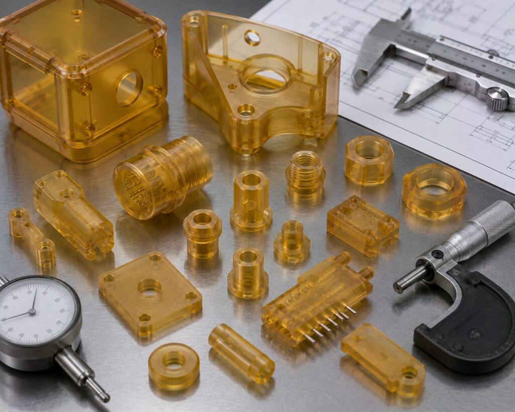 Cut-to-size ULTEM blanks and machined PEI components for industrial manufacturing