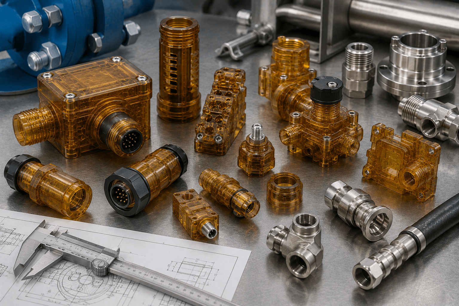ULTEM oil and gas components including electrical insulators sensor housings and connector systems
